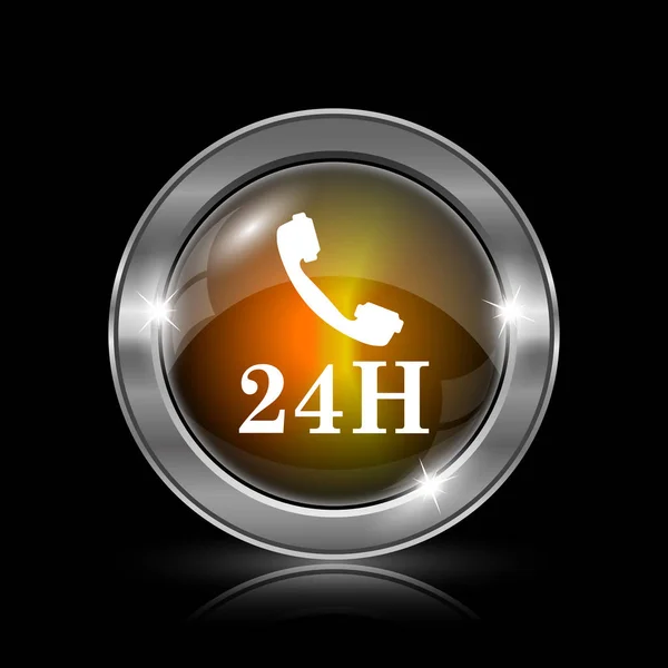 24h telefoonpictogram — Stockfoto