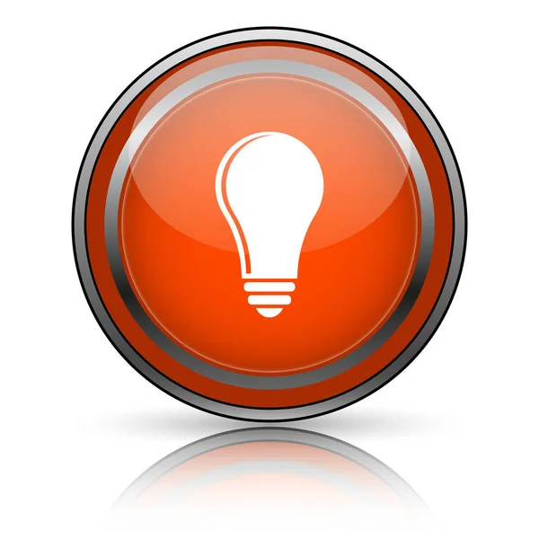 Light bulb - idea icon — Stock Photo, Image