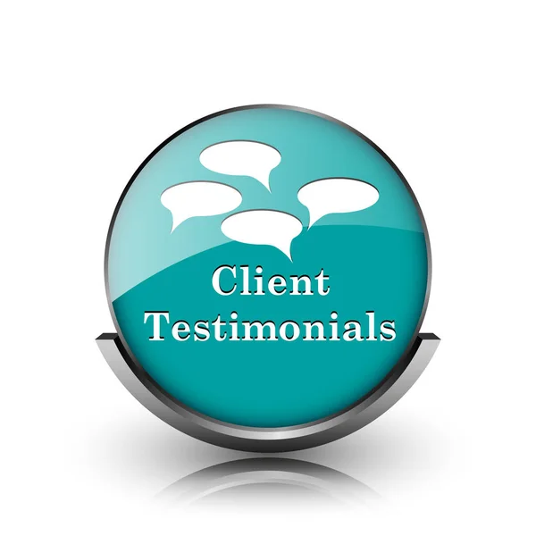 Testimonianze dei clienti icona — Foto Stock