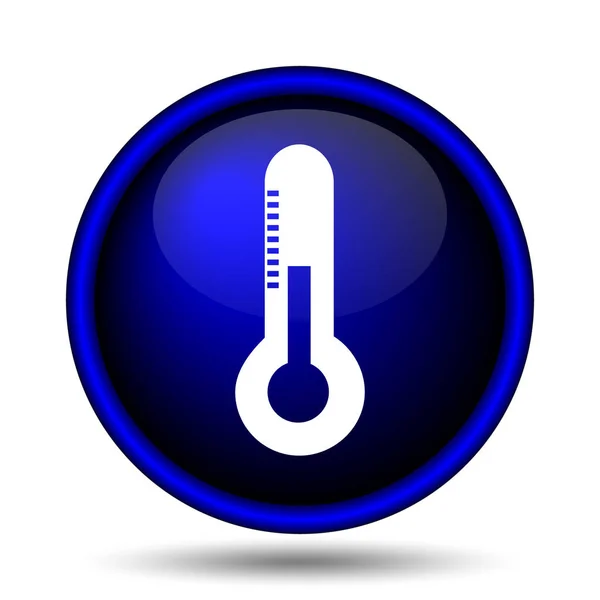 Thermometer Icon Internet Button White Background — Stock Photo, Image