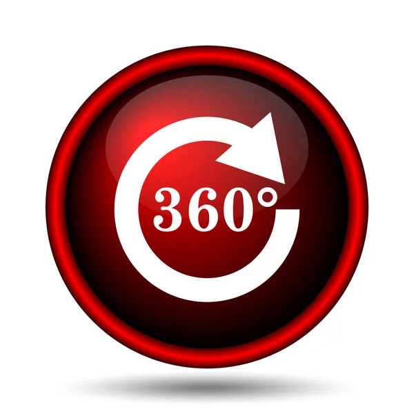 Reload 360 Pictogram Internet Knop Witte Achtergrond — Stockfoto