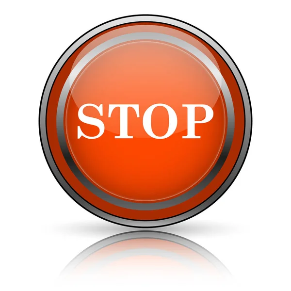 Icona di stop — Foto Stock