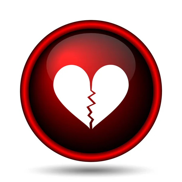 Broken heart icon — Stock Photo, Image