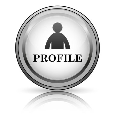 Profil simgesi. Beyaz arka plan üzerinde Internet düğmesi