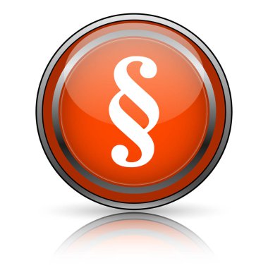 paragraf işareti beyaz arka plan üzerinde