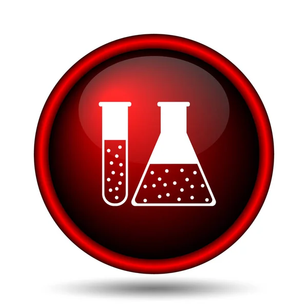 Chemistry Set Icon Internet Button White Background — Stock Photo, Image