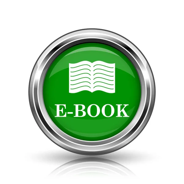 Ref Book Icon Металлическая Кнопка Интернет Белом Фоне — стоковое фото