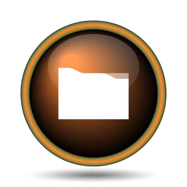 フォルダー アイコン 白い背景の上のインター ネット ボタン — ストック写真