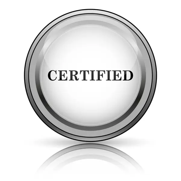 Gecertificeerde pictogram — Stockfoto