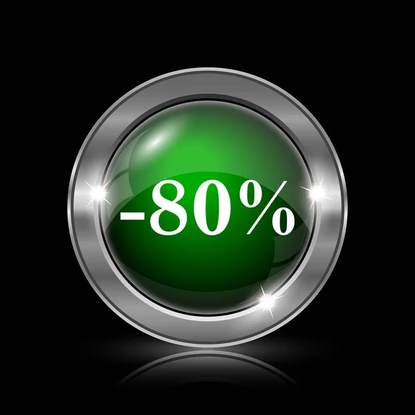 80 percent discount icon — Stock Photo, Image