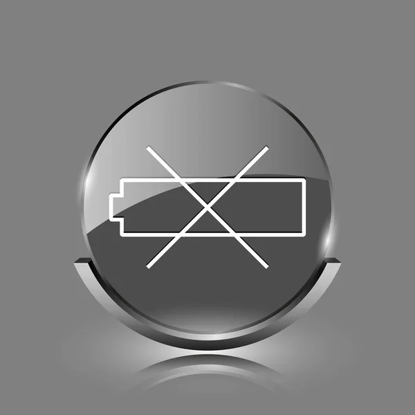 Icona della batteria scarica — Foto Stock