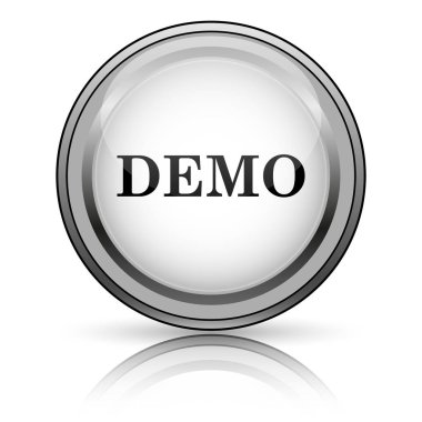 Demo simgesi. Beyaz arka plan üzerinde Internet düğmesi