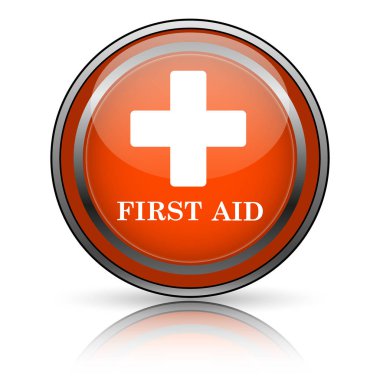 Beyaz arka plan üzerinde parlak parlak turuncu simge.