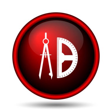 E-öğrenme simgesi. Beyaz arka plan üzerinde Internet düğmesi