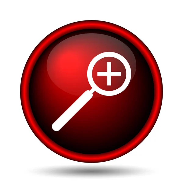 Zoom Icon Internet Button White Background — Stock Photo, Image