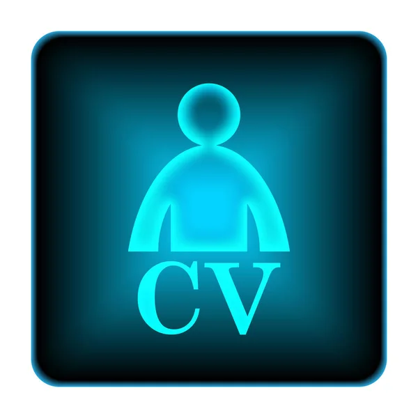 Ikona CV — Zdjęcie stockowe