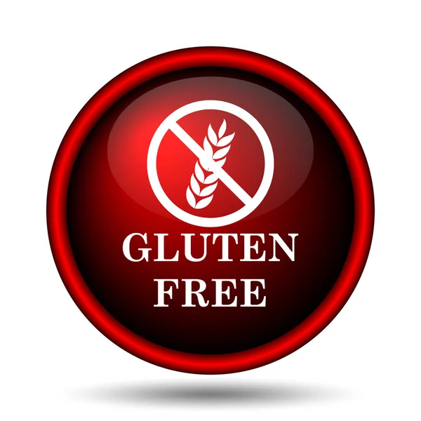 Glutenfreies Symbol Internet Taste Auf Weißem Hintergrund — Stockfoto