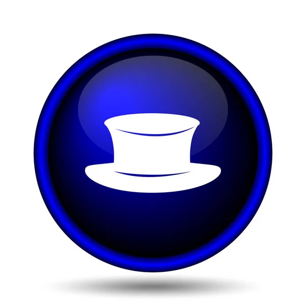 Hat Icon Internet Button White Background — Stock Photo, Image