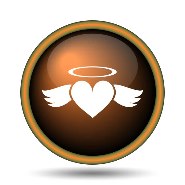 Corazón ángel icono — Foto de Stock