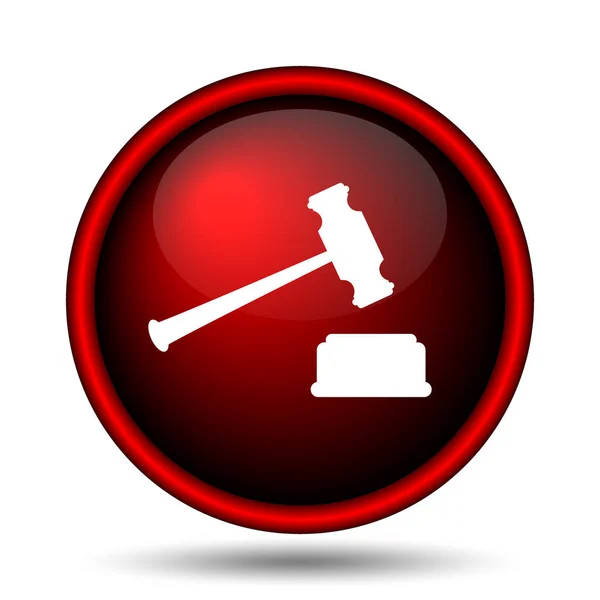 Yargıç çekiç simgesi — Stok fotoğraf