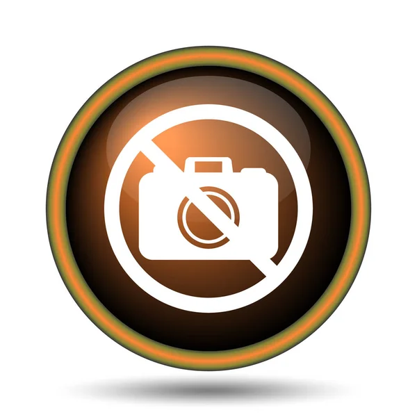 Заборонено Камери Значок Інтернет Кнопки Білому Тлі — стокове фото