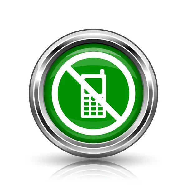 Mobile phone restricted icon — Stock Photo, Image