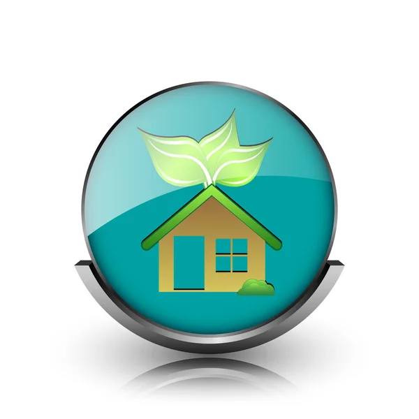 Eco house ikonen — Stockfoto