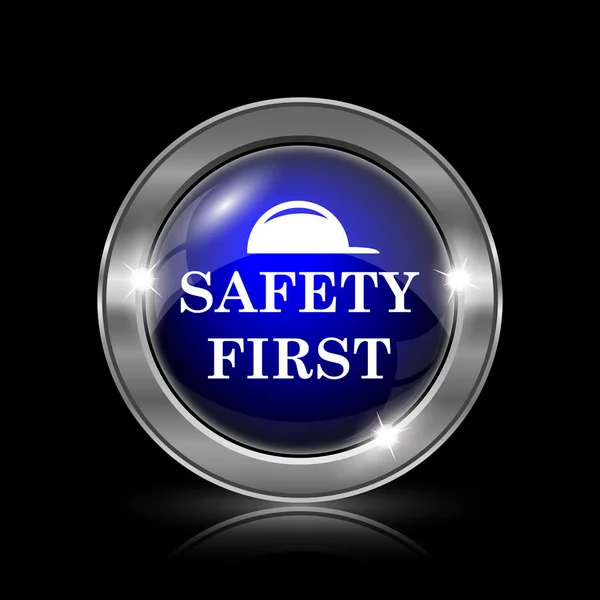 Safety first icon — Stock Photo, Image