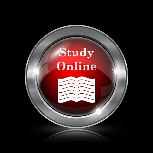 Online-Ikone studieren — Stockfoto