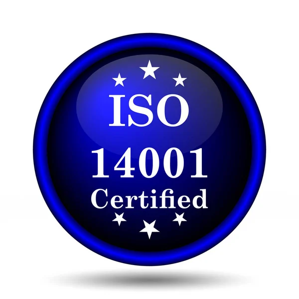 Iso14001 Icon Internet Button White Background — Stock Photo, Image