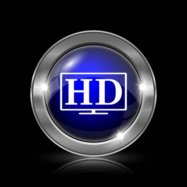 Hd icona tv — Foto Stock