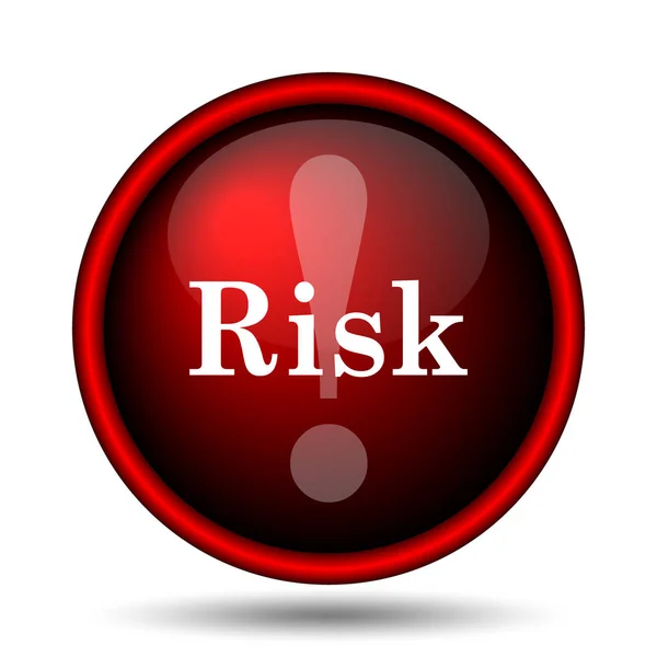 Risk Icon Internet Button White Background — Stock Photo, Image