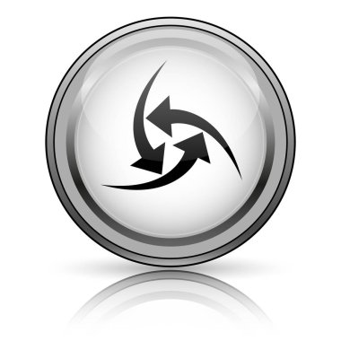 Simge değiştir. Beyaz arka plan üzerinde Internet düğmesi