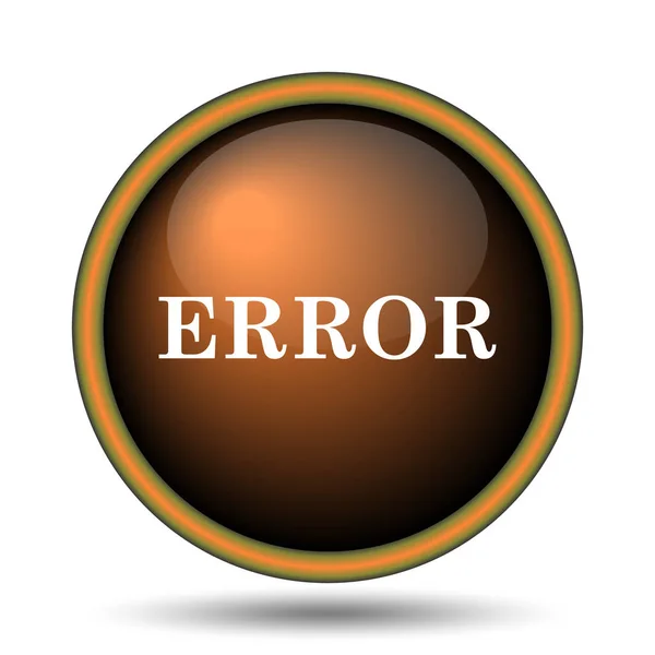 Error Icon Internet Button White Background — Stock Photo, Image