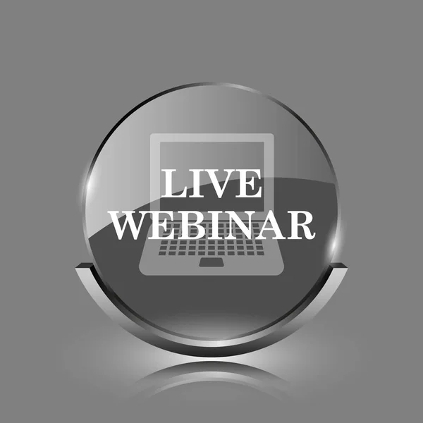 Live webinar icon — Stock Photo, Image