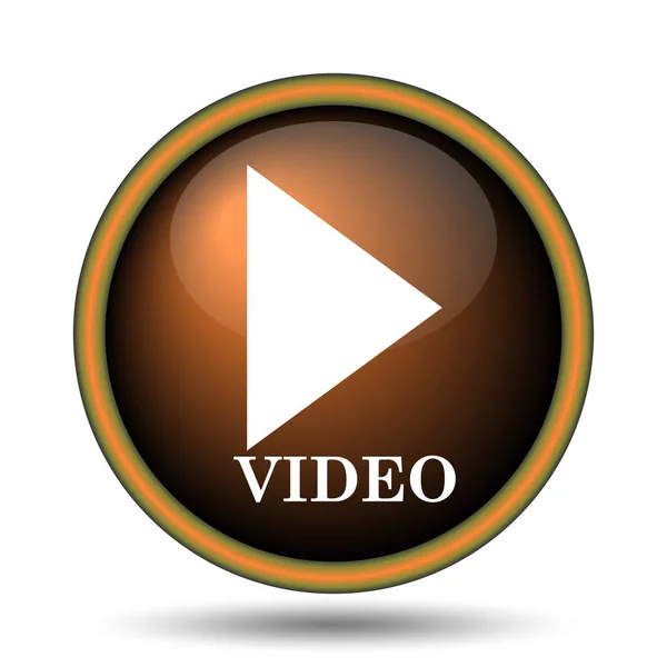 Ícone de reprodução de vídeo — Fotografia de Stock