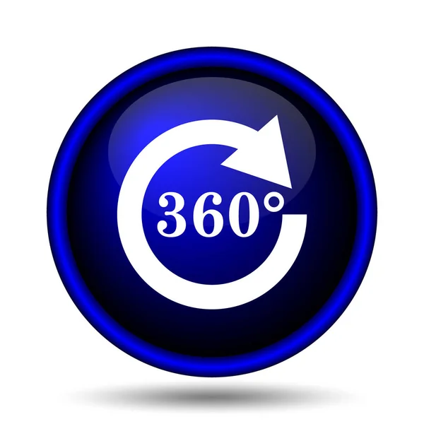 Reload 360 Pictogram Internet Knop Witte Achtergrond — Stockfoto