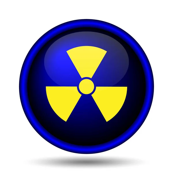 Radiation Icon Internet Button White Background — Stock Photo, Image