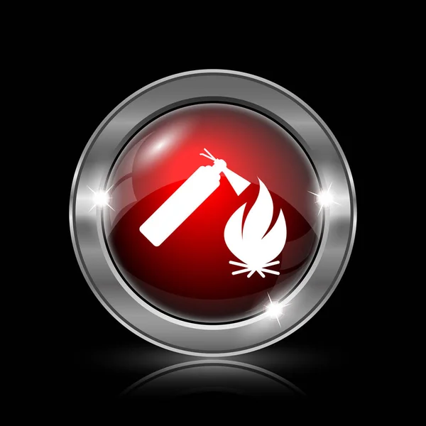 Огненная икона — стоковое фото