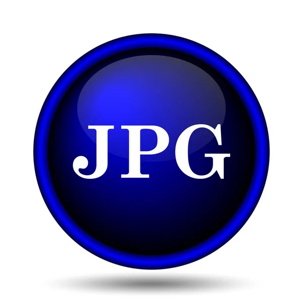 Ícone Jpg Botão Internet Fundo Branco — Fotografia de Stock