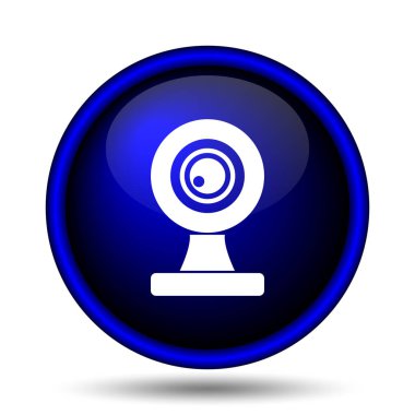 Webcam kutsal kişilerin resmi. Beyaz arka plan üzerinde Internet düğmesi