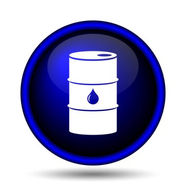 Petrol varil simgesi. Beyaz arka plan üzerinde Internet düğmesi