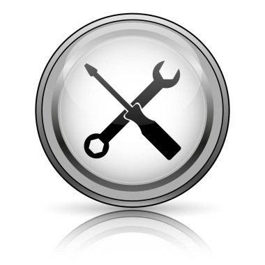 Araçlar simgesi. Beyaz arka plan üzerinde Internet düğmesi