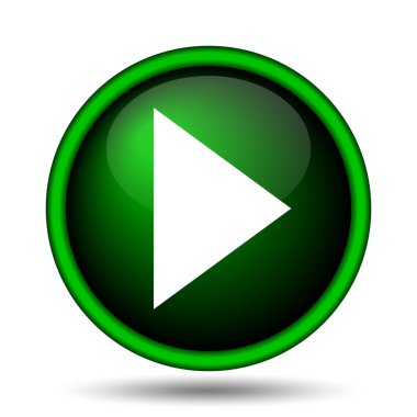 Oyun işareti simgesi. Beyaz arka plan üzerinde Internet düğmesi