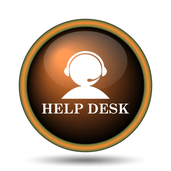 Helpdesk Icon Internet Button White Background — Stock Photo, Image