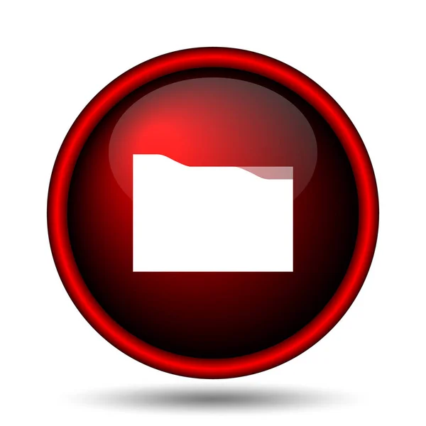 Folder Icon Internet Button White Background — Stock Photo, Image