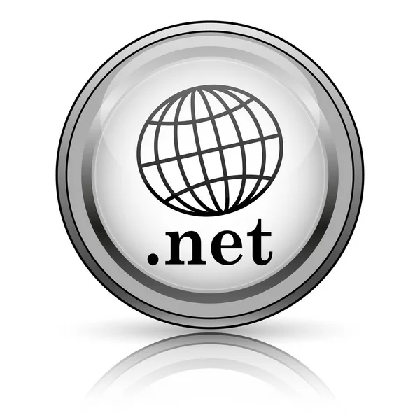 Net Simgesi Beyaz Arka Plan Üzerinde Internet Düğmesi — Stok fotoğraf