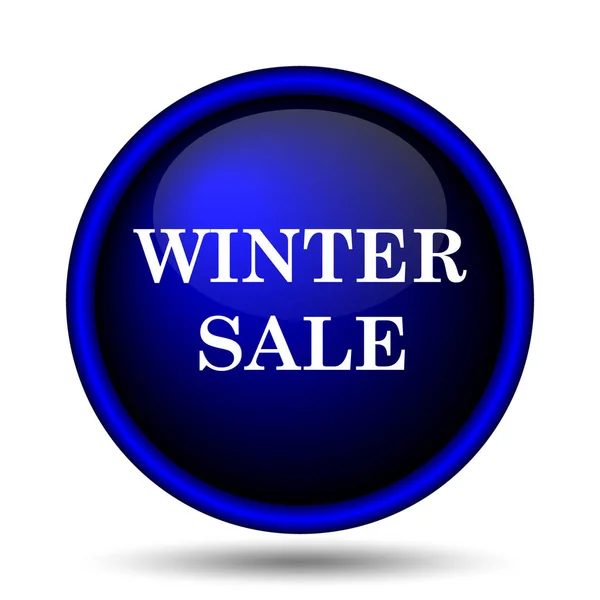 Winter Sale Icon Internet Button White Background — Stock Photo, Image