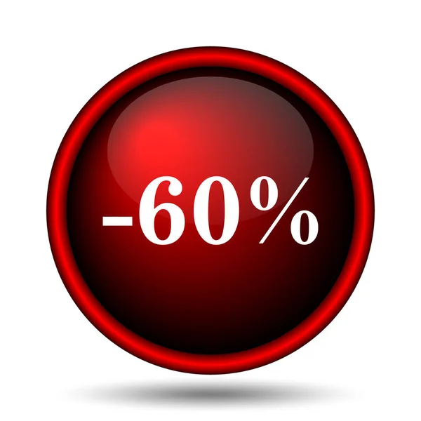 60 procent korting pictogram — Stockfoto
