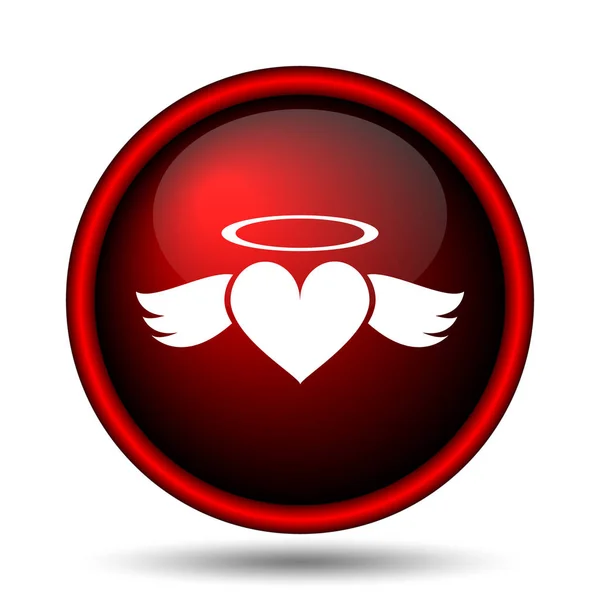 Hart angel pictogram — Stockfoto